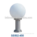 SS502-450 stainless steel sphere lawn bollard light lamp